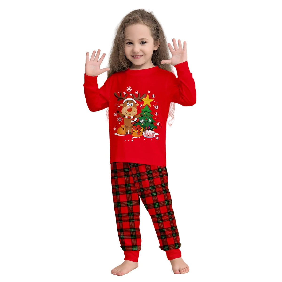 Rudolf's Cute Christmas Pajamas Red Men's