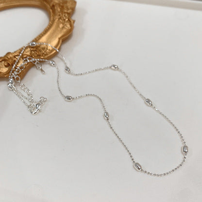 Ashley Olive Bead Chain Necklace
