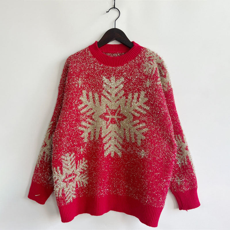 Christmas Knit Sweater with Festive Motif