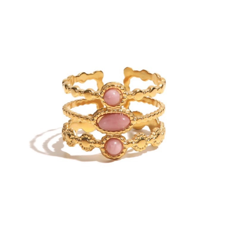 Saige Pink Quartz Ring