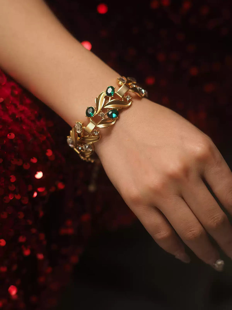 Lita Leaf Motif Bracelet