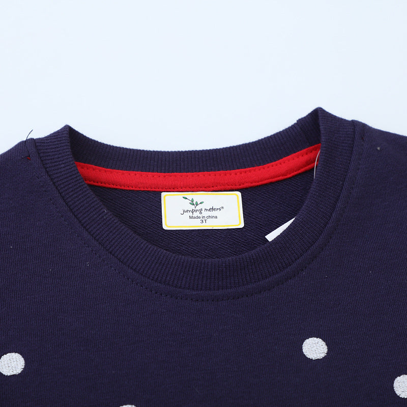 Boys' Sweatshirt with Cheerful Tractor and Christmas Motif