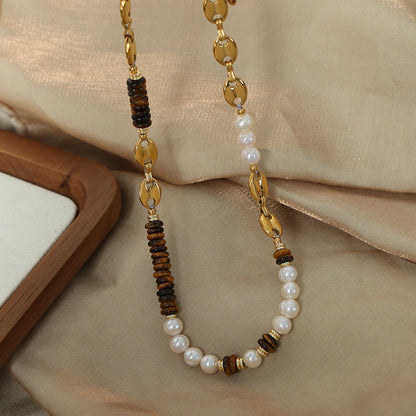 Antonia Tiger Eye Beaded Necklace