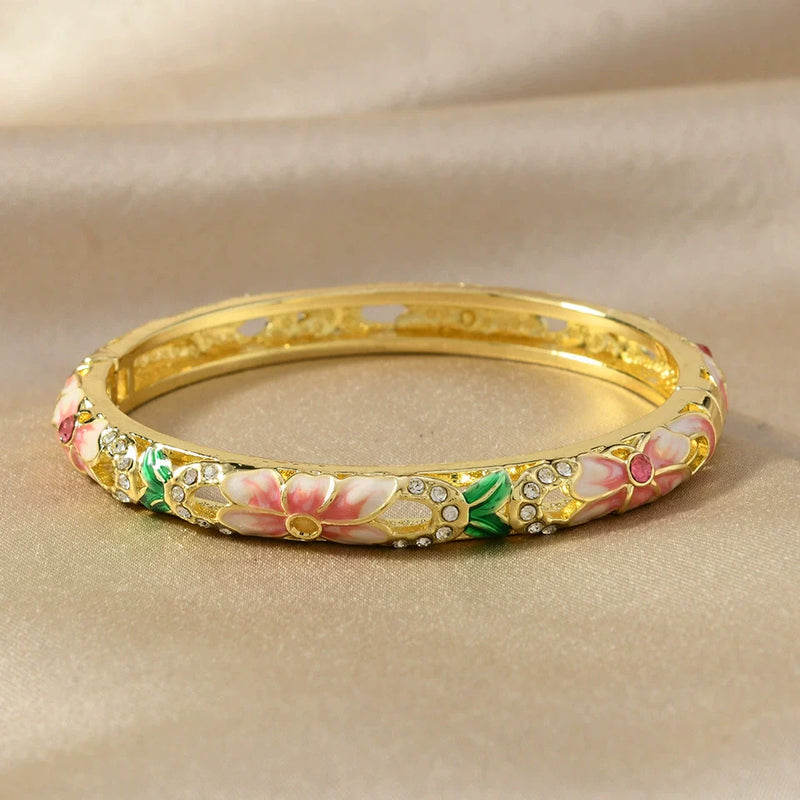 Rosalie Enamel Bangle