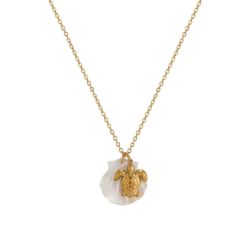 Seashell Ocean Charm Necklace