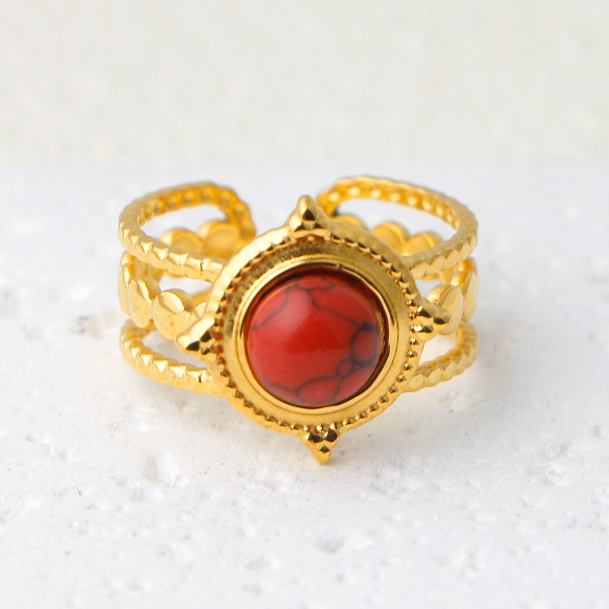 Thais Gold Statement Open Ring