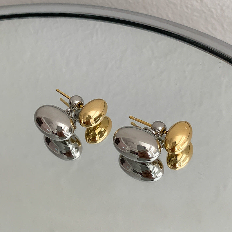 Lily Polished Oval Earrings
