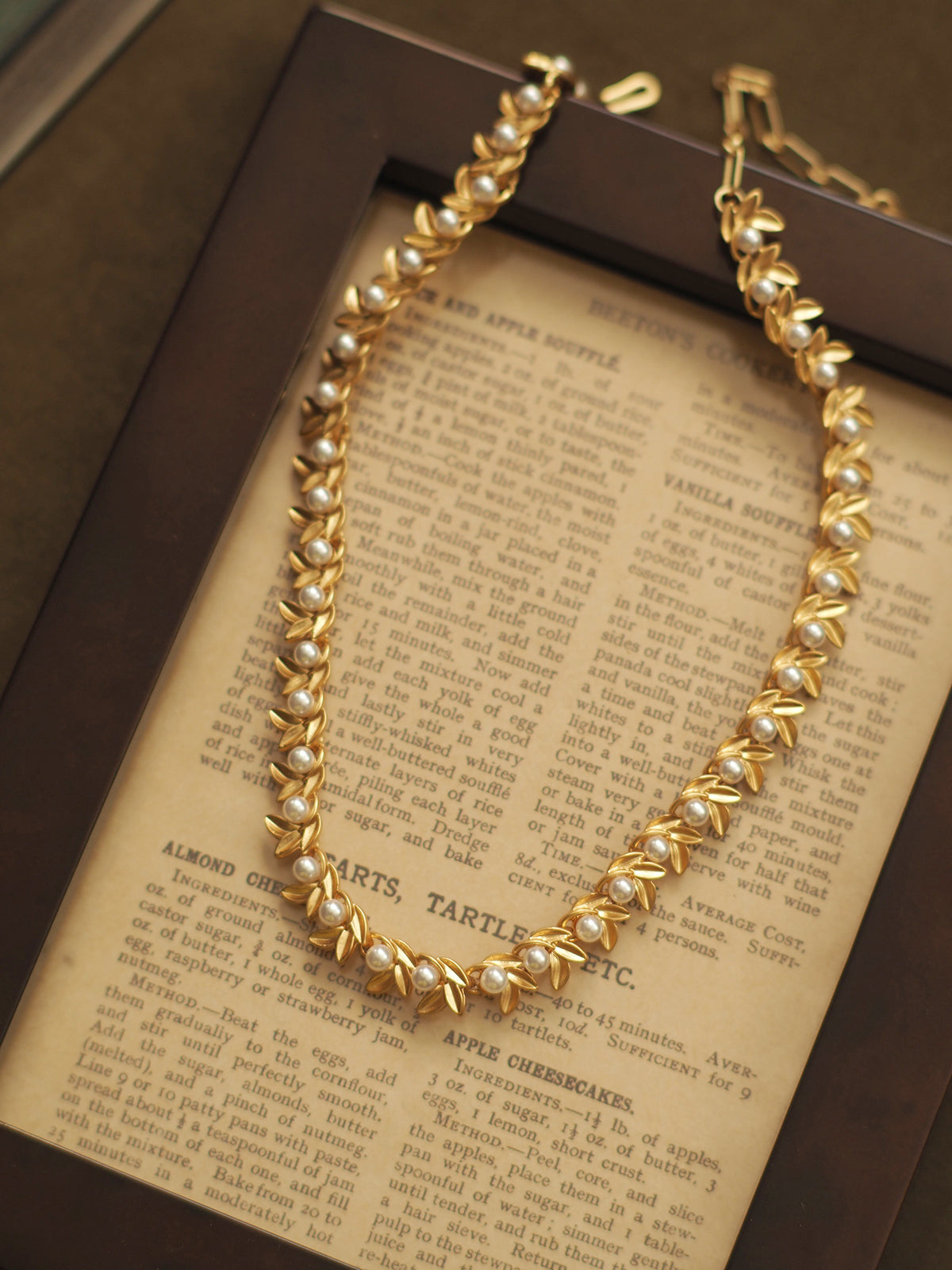 Kodie Pearl Leaf Necklace