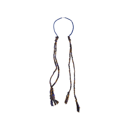 Beaded Twisted Hand-knitted Necklace