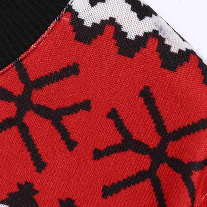 Women's Christmas Sweater with Festive Reindeer Motif and Heartfelt Design R&B