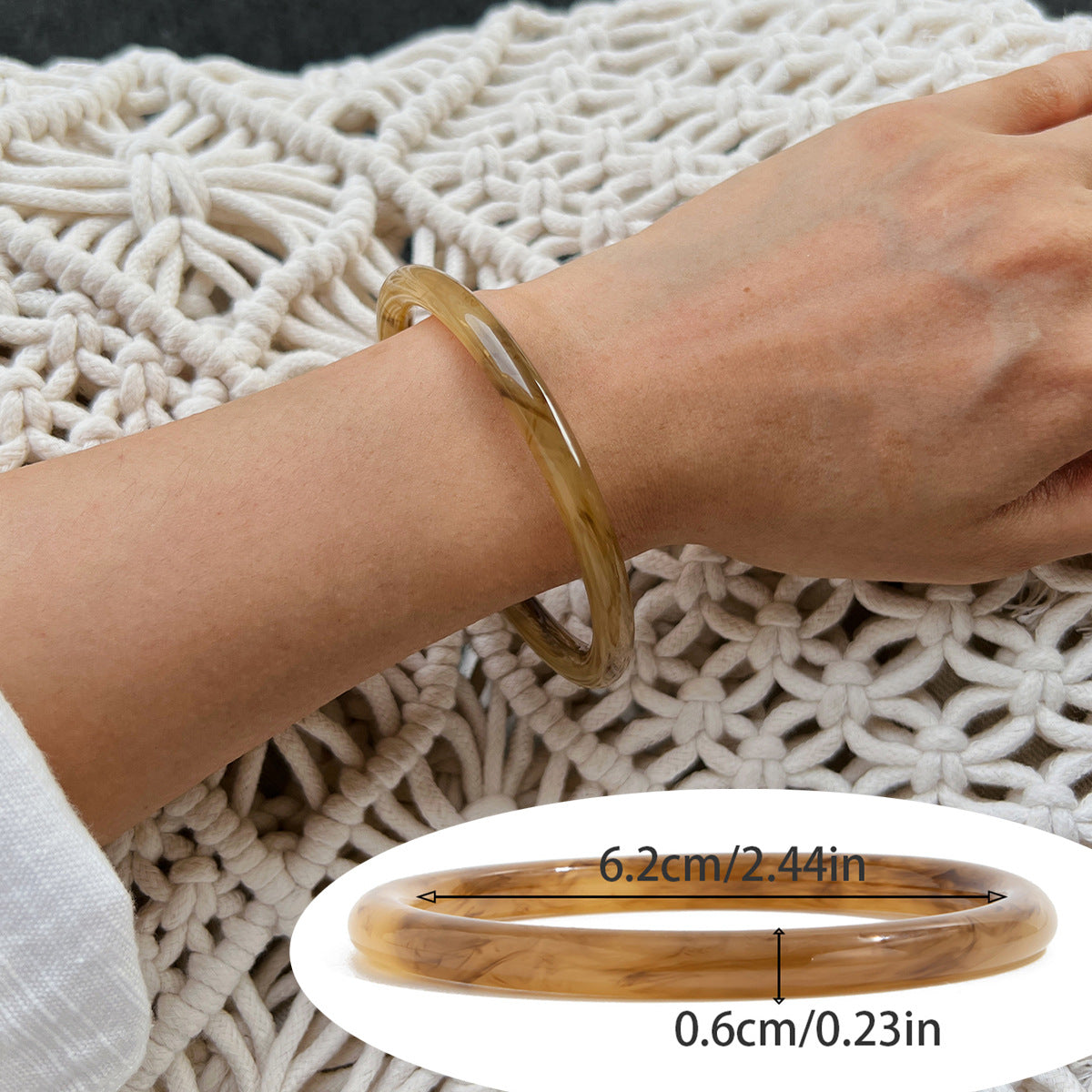 Sonny Swirl Resin Bangle