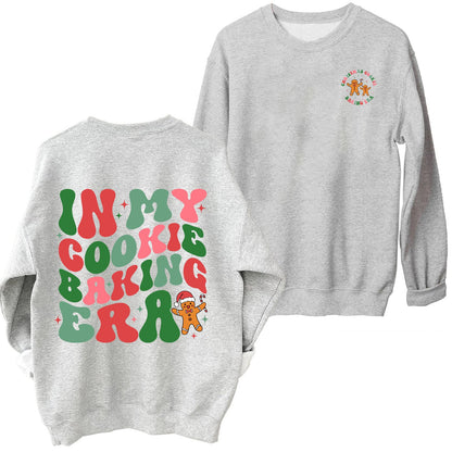 Women's Casual Sweater with Christmas Motif