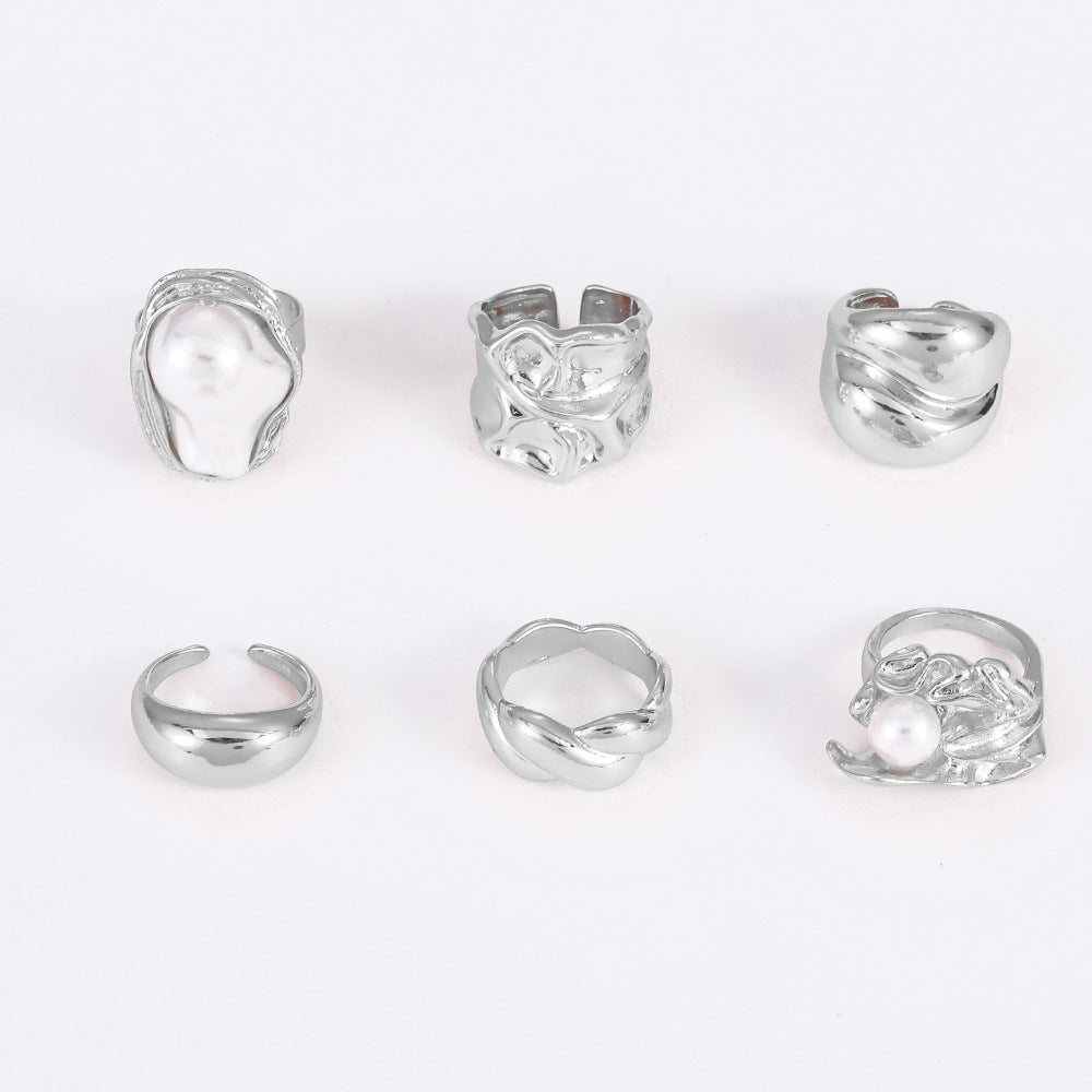Jadelynn Geometric Ring Set