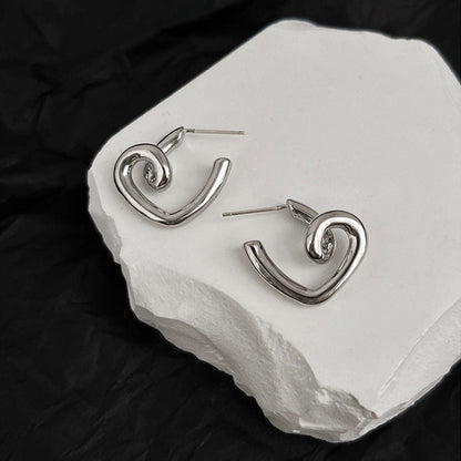 Lilyann Twisted Heart Earrings