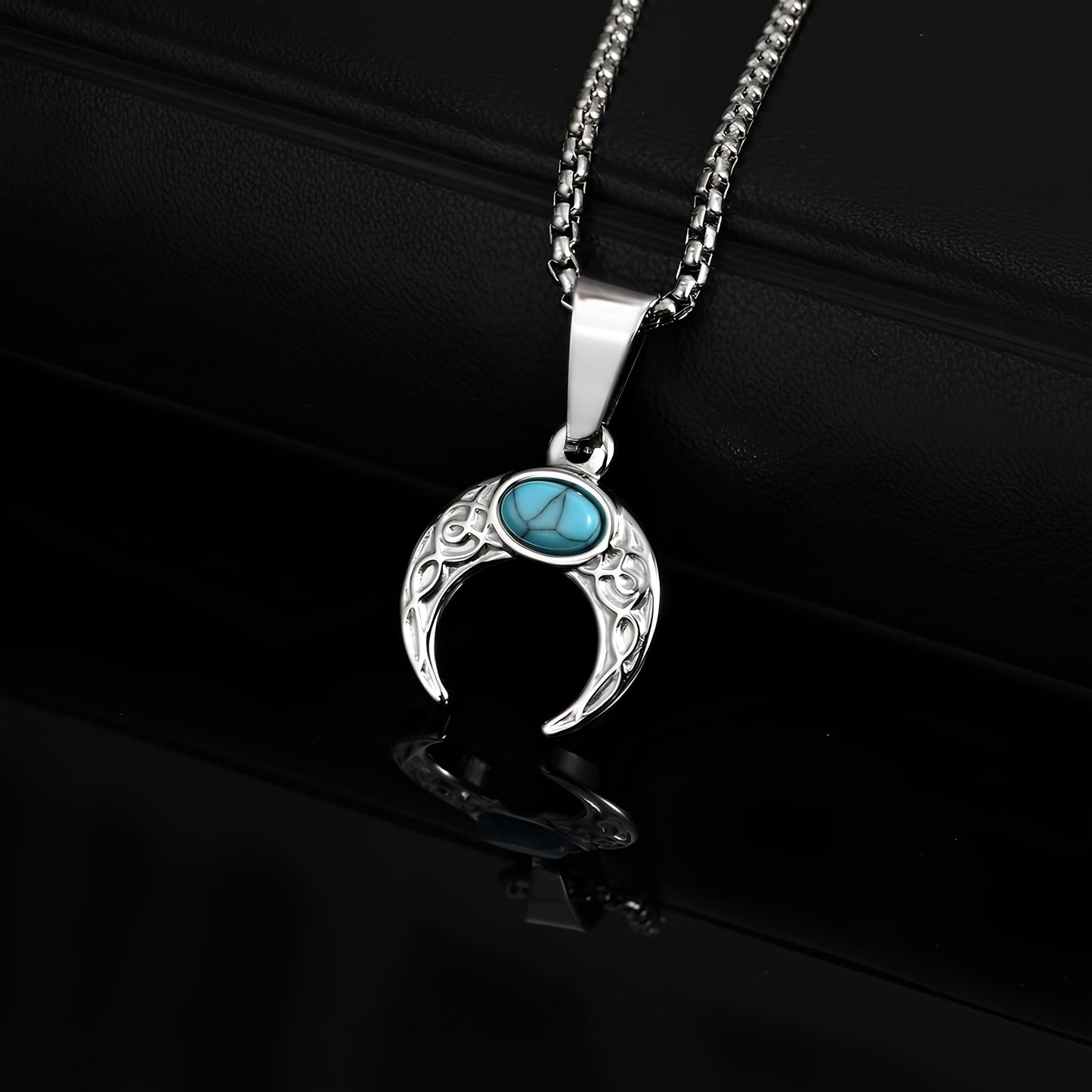 Sacred Turquoise Lunar Necklace