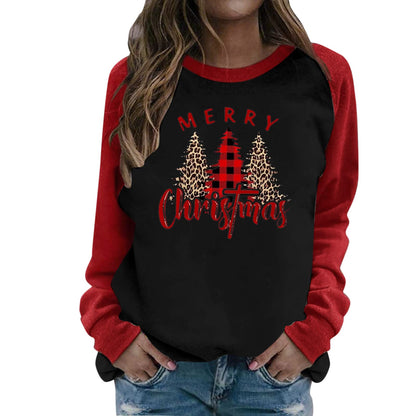 Women's Sweatshirt with Festive Christmas Motifs