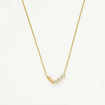 Layered Heart Pendant Necklace