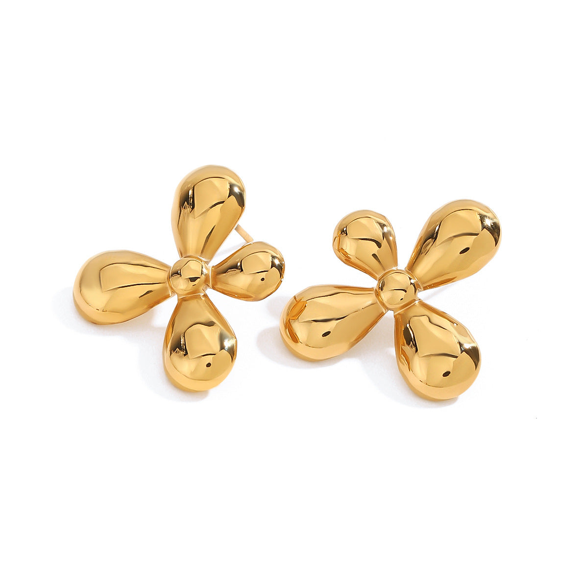 Saraya Geometric Petal Earrings