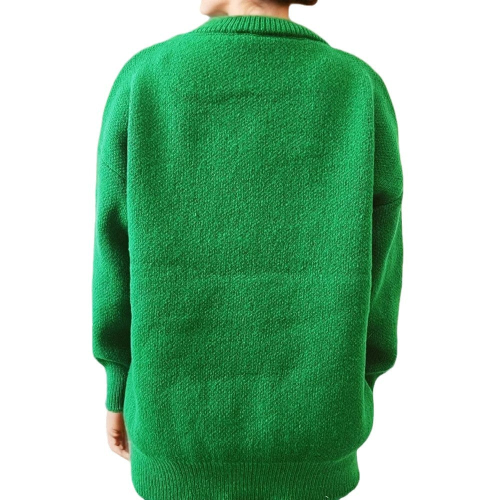 Women's Christmas Sweater with 3D Elements and Festive Appliqués R&B
