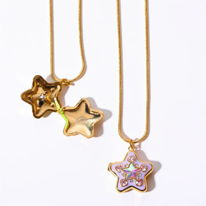 Starlight Heart & Magic Locket Necklace