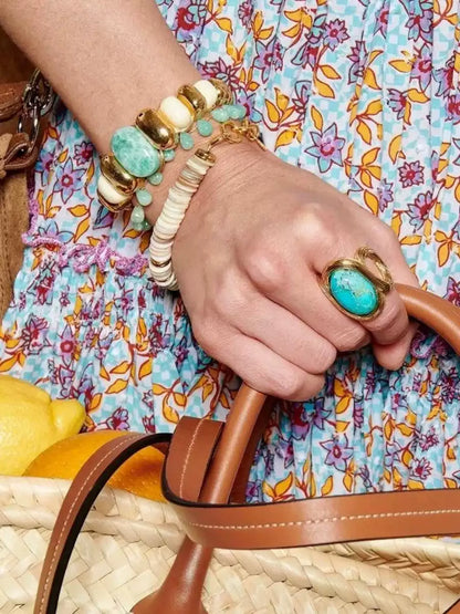 Nilah Amazonite Antique Bracelet