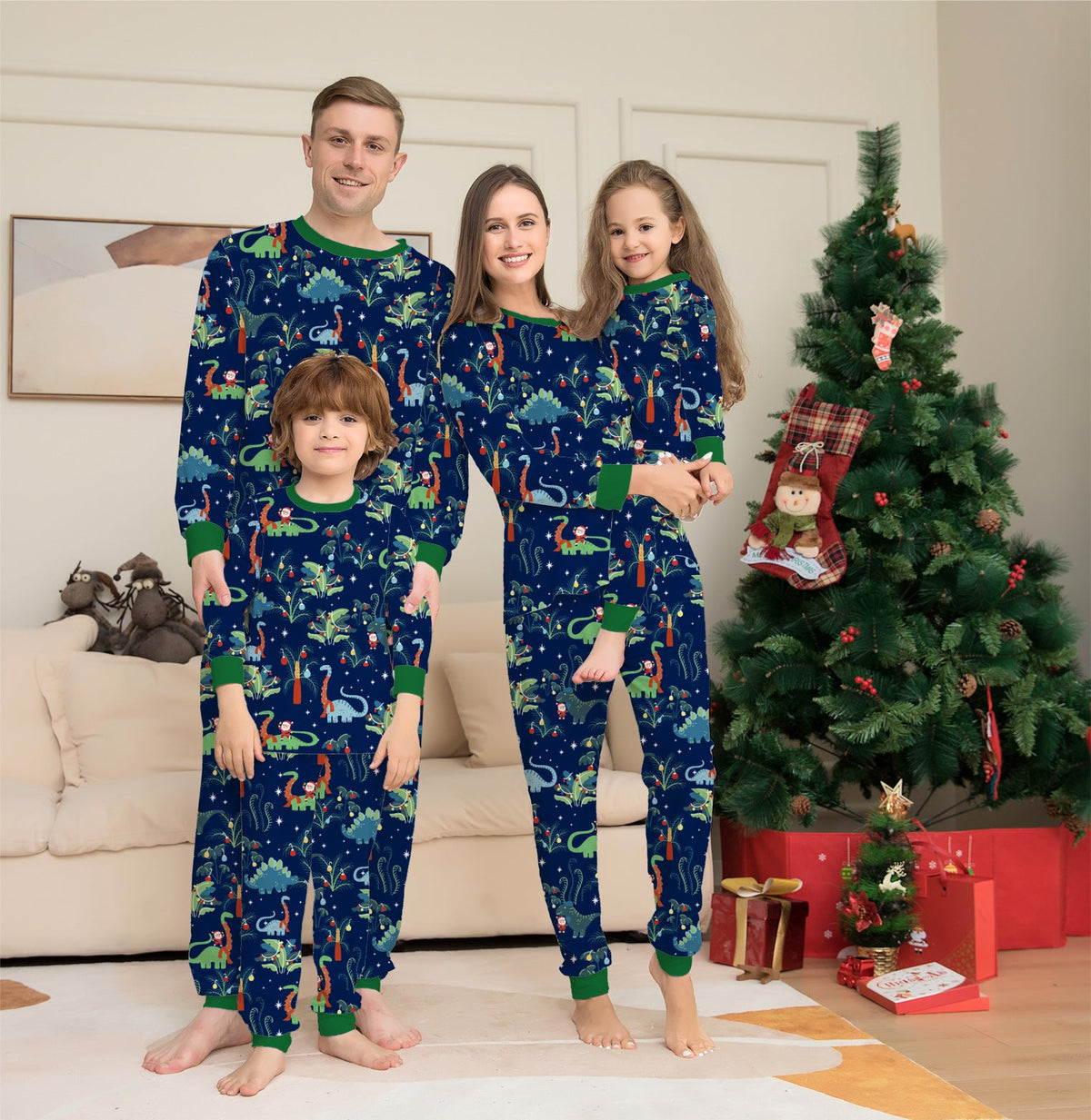 Dino Christmas Pajamas - Men's