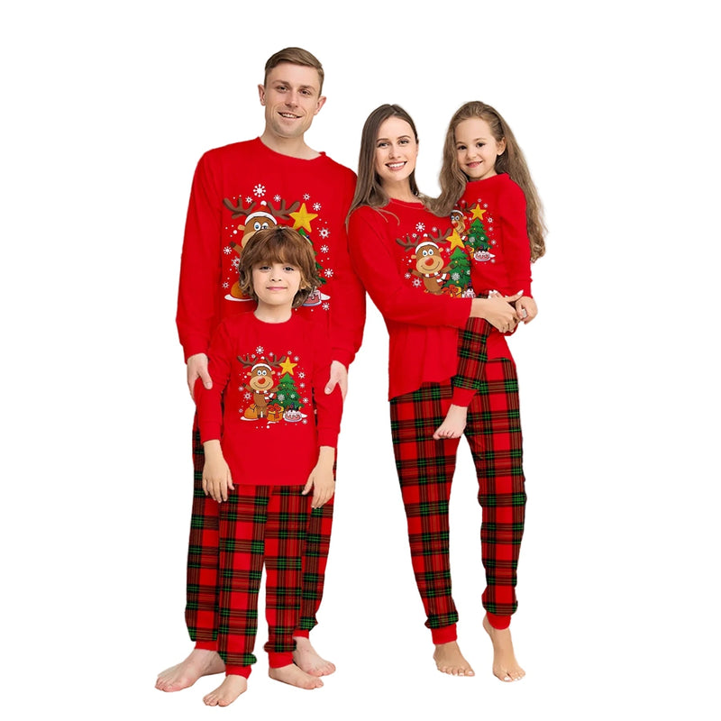 Rudolf's Cute Christmas Pajamas Red Men's