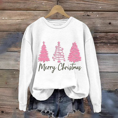 Women's Cozy Christmas Sweatshirt with Festive Print