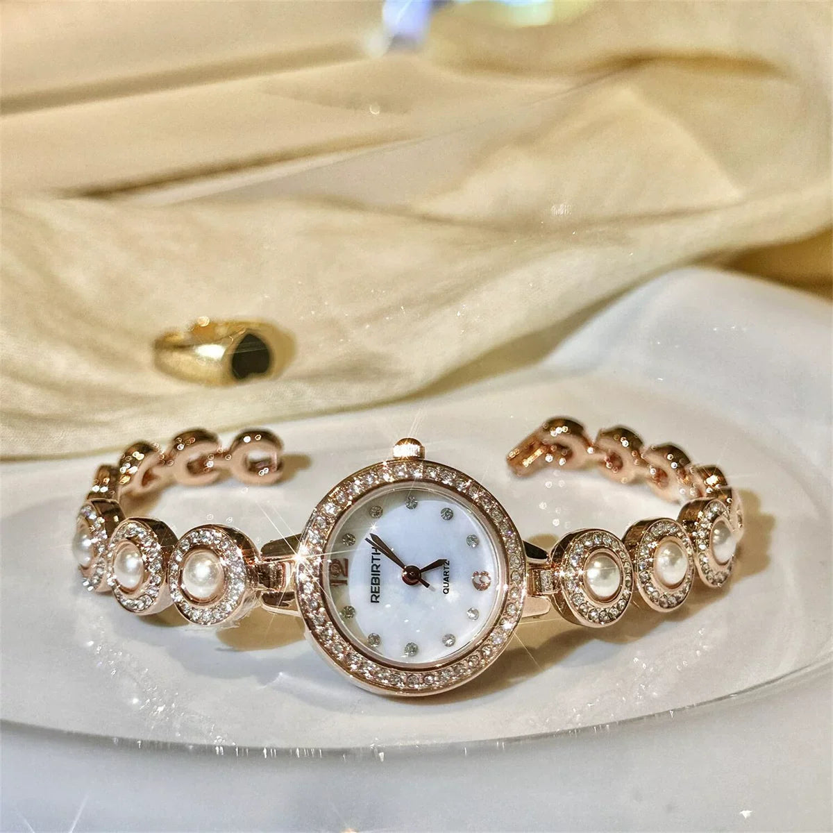 Pearl Bracelet Watch