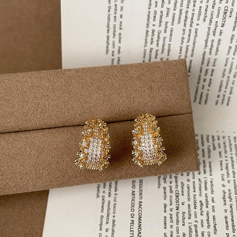 Cosette Zircon Starry Hoop Earrings