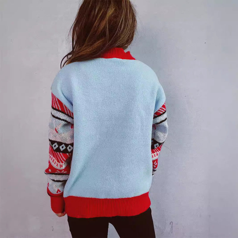 Women's Christmas Sweater with Festive Motif and High-Quality Materials