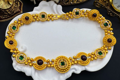 Astrid Byzantine-inspired Gemstone Necklace
