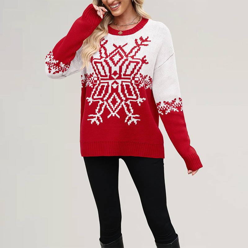 Women's Oversized Christmas Knit Sweater