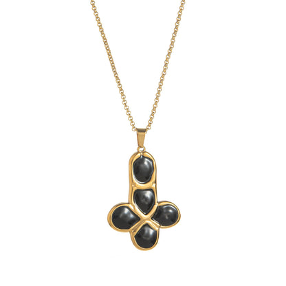 Joi Colorful Enamel Cross Necklace