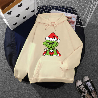 Unisex Hoodie with Soft Fleece Lining, Kangaroo Pocket and Eye-Catching Christmas Comic Print