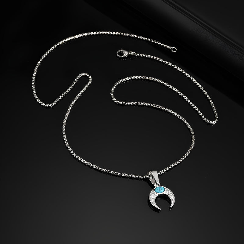 Sacred Turquoise Lunar Necklace