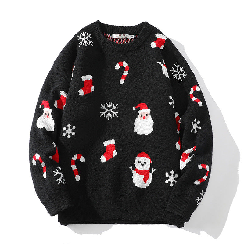 Women's Festive Christmas Sweater with Textured Pattern