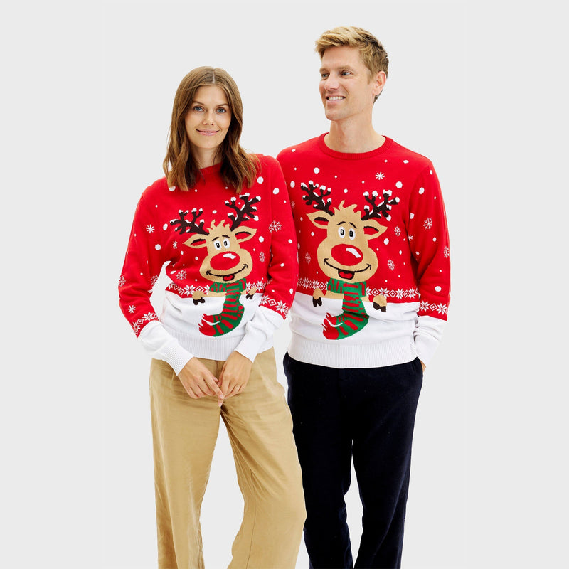 Rudolph's Christmas Sweater Red Women's