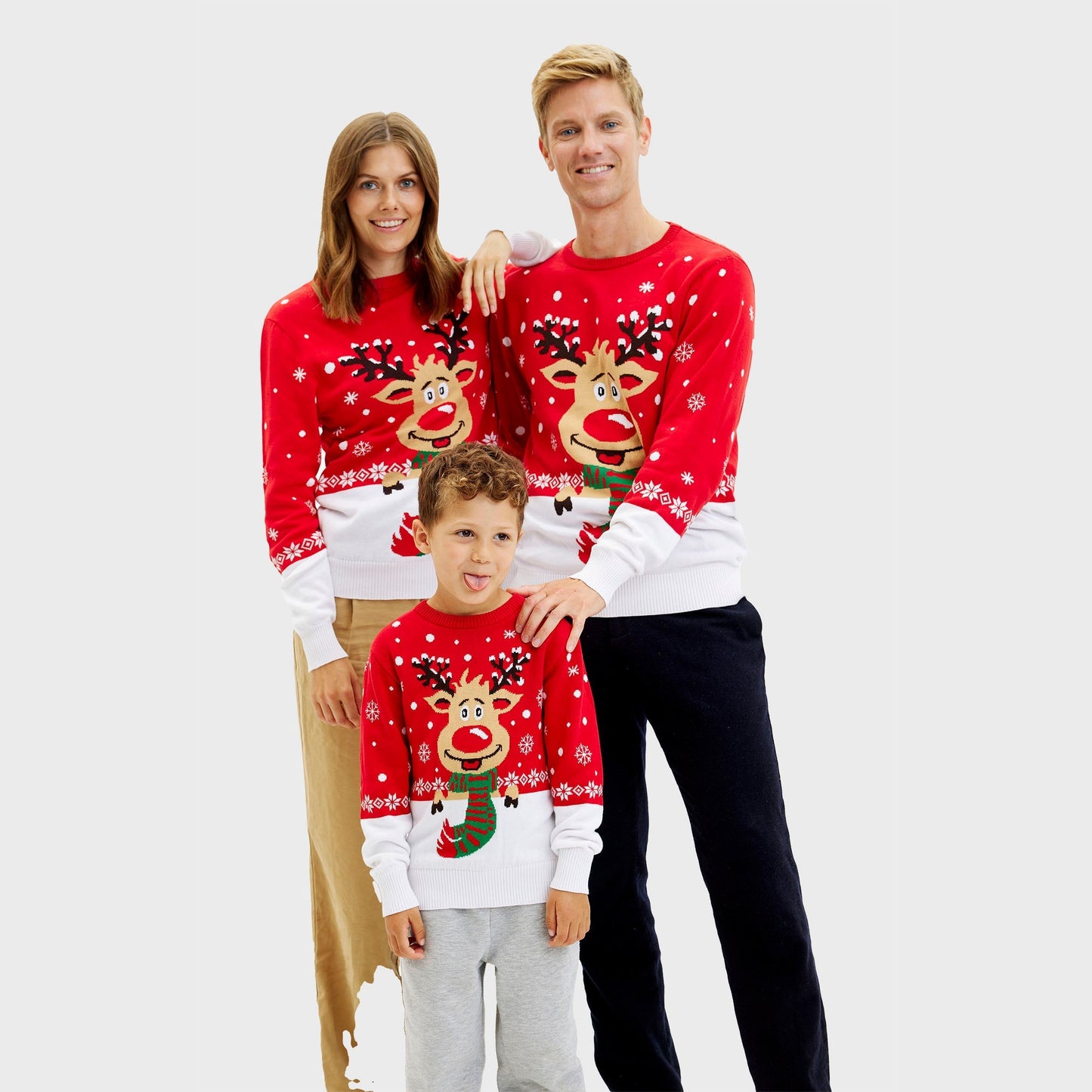Rudolph's Christmas Sweater Red Women's