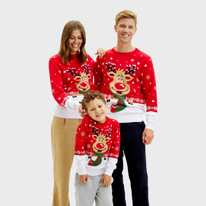 Rudolph's Christmas Sweater Red Women's