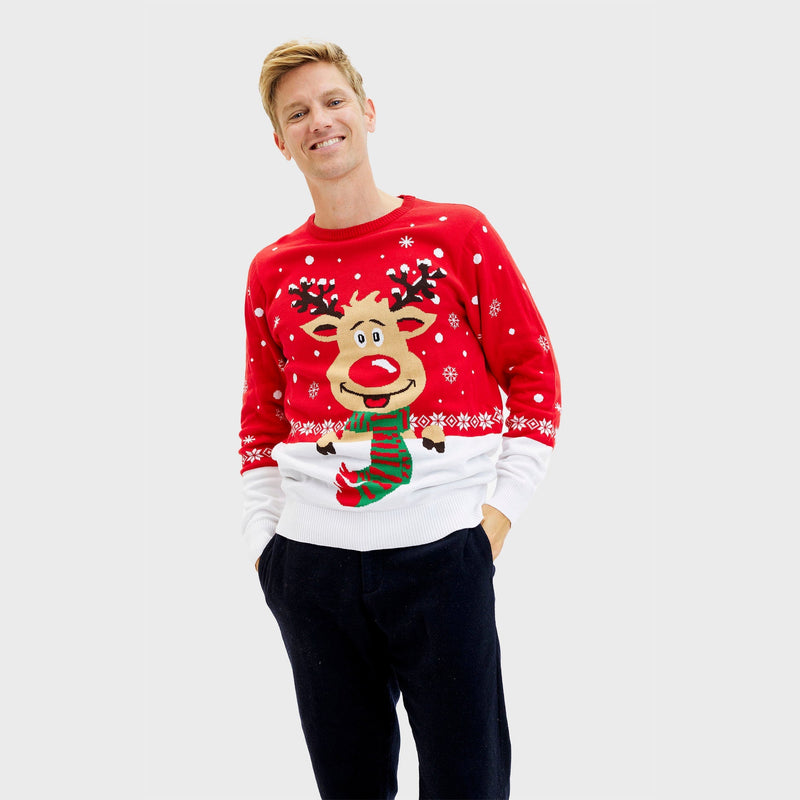 Rudolph's Christmas Sweater Red Men's