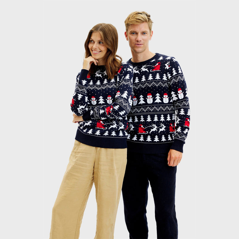 The Stylish Christmas Sweater Navy Men's