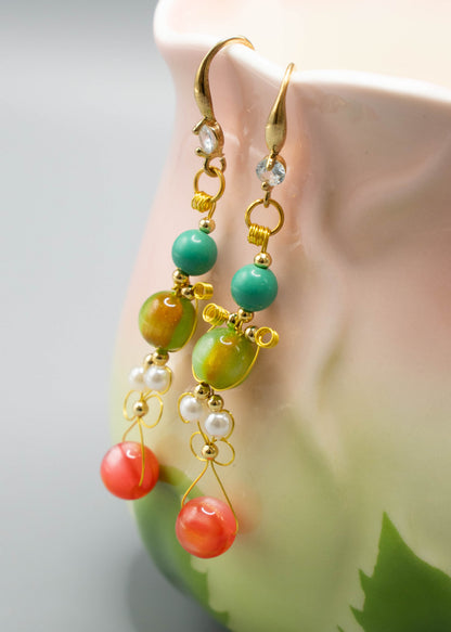 Original Design Fine Crystal Style Drop Earrings