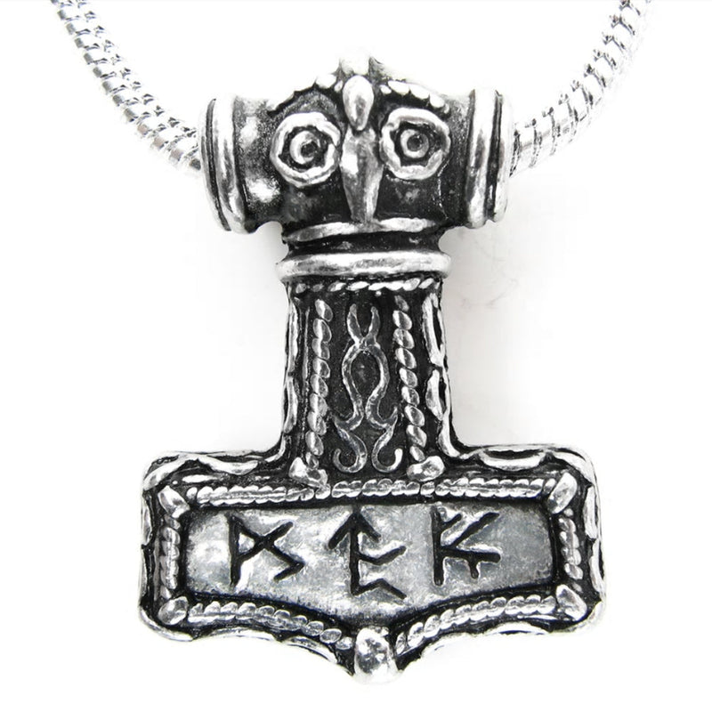 Bindrune Hammer Pendant Viking Necklace by Alchemy Gothic
