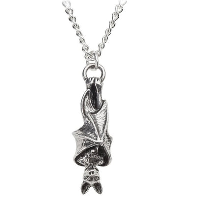 Awaiting the Eventide Bat Pendant Necklace by Alchemy Gothic