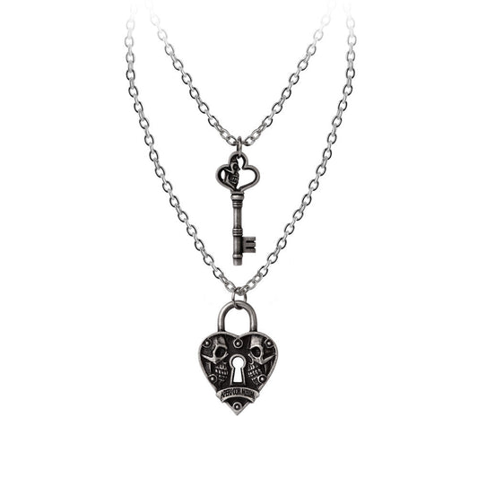 Key to Eternity Couples Pendant Necklaces by Alchemy Gothic