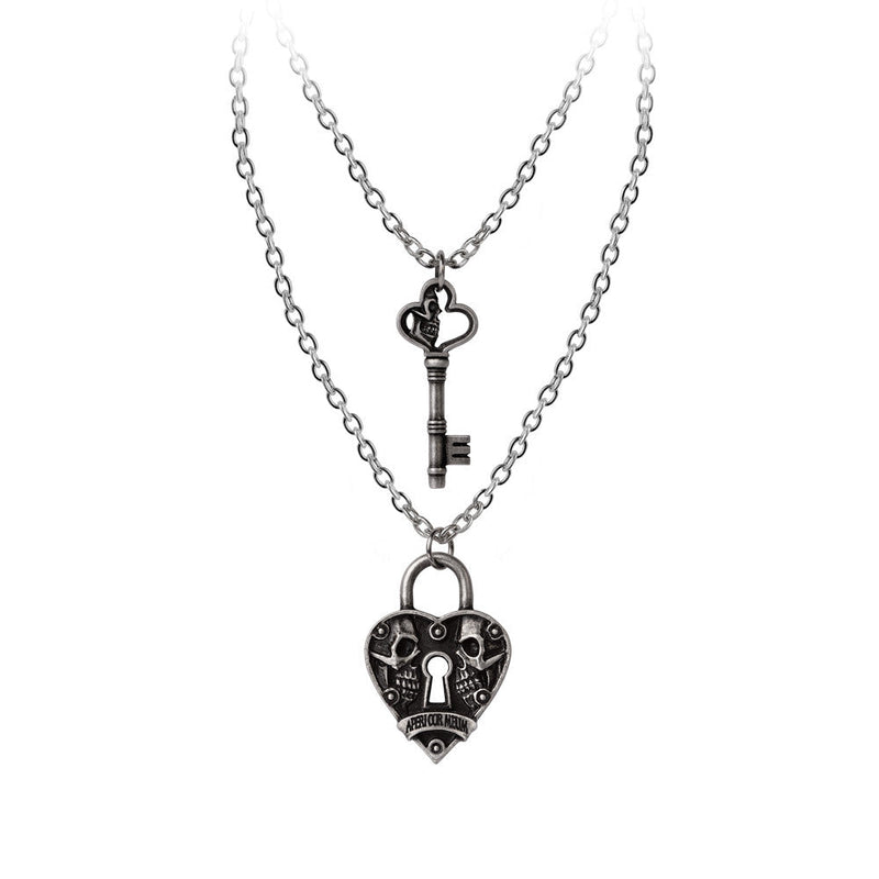 Key to Eternity Couples Pendant Necklaces by Alchemy Gothic