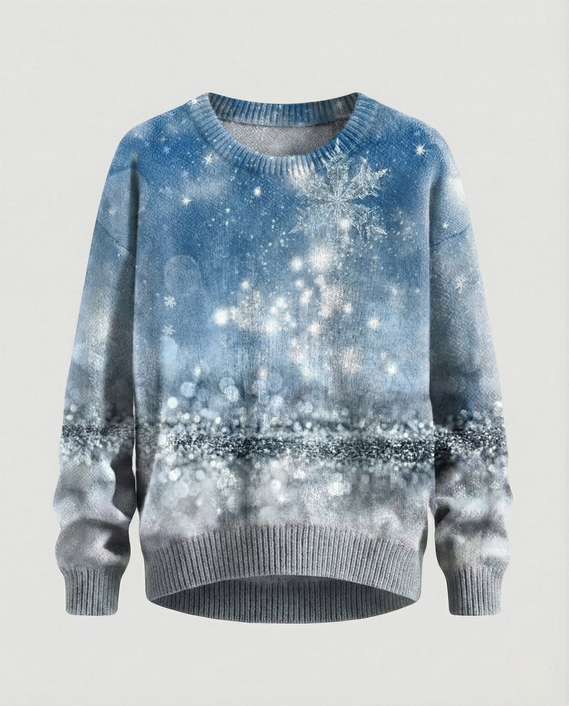 Christmas Sweater with Festive 3D Embroidery - Ideal for the Holidays, Parties & Winter