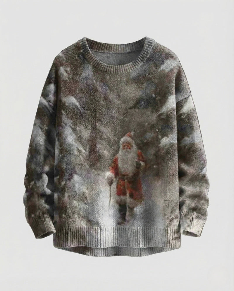 Christmas Sweater with Festive 3D Embroidery - Ideal for the Holidays, Parties & Winter