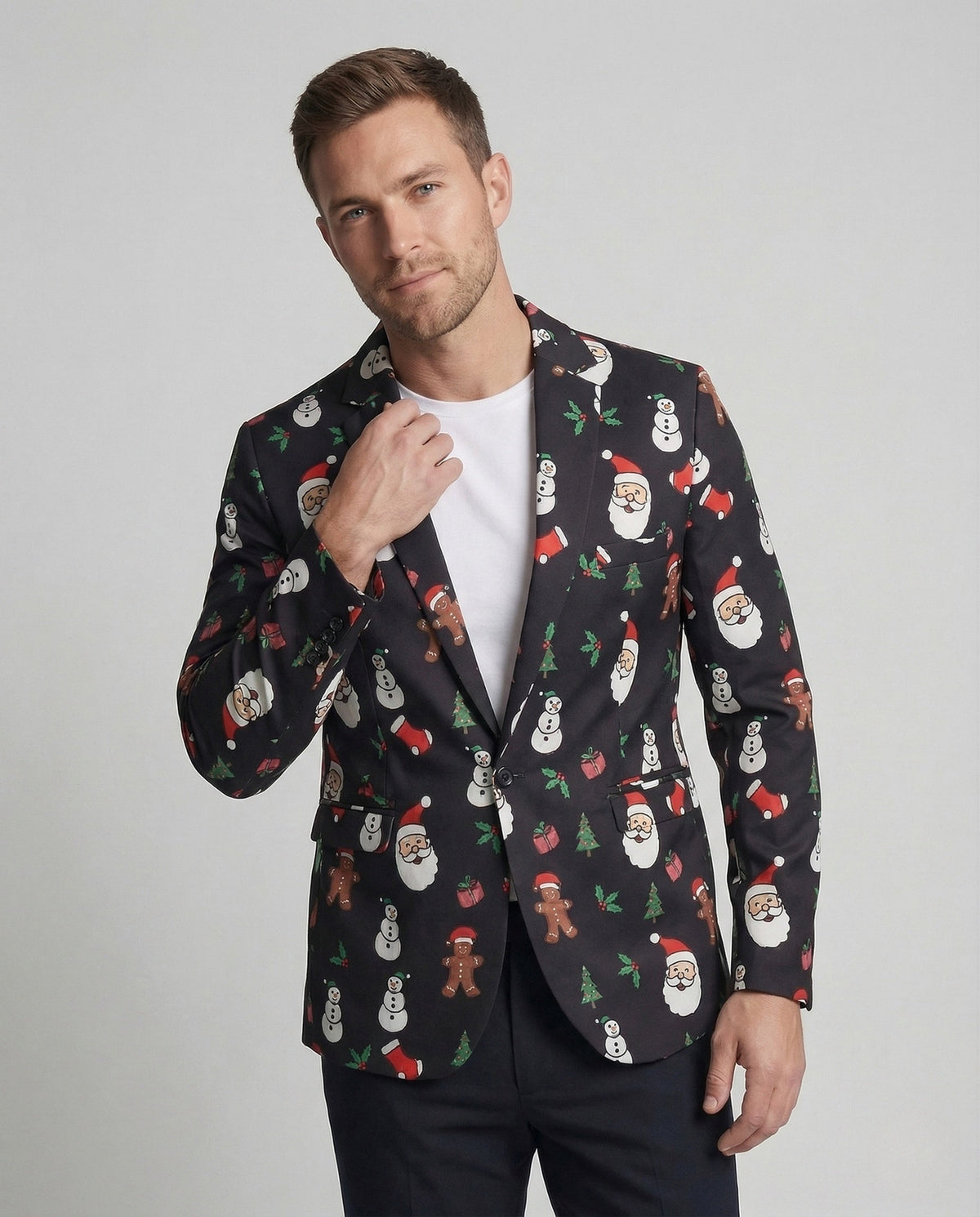 Men's Christmas Blazer Slim Fit